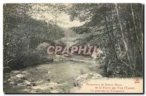 Ansichtskarte AK Monastere de Sainte Marie de la Pierre qui Vire Yonne Le pont sur le Trinquelin