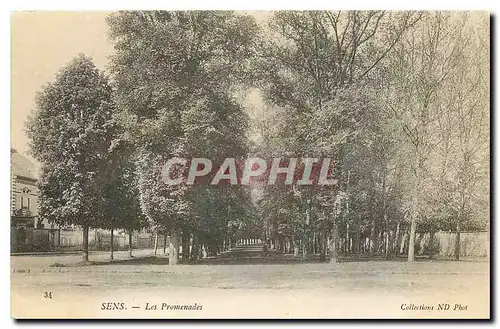 Cartes postales Sens Les Promenades