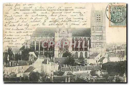 Cartes postales Auxerre La Cathedrale Vue prise de Saint Germain