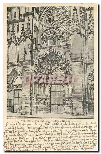 Cartes postales Auxerre Une partie du portail Saint Etienne