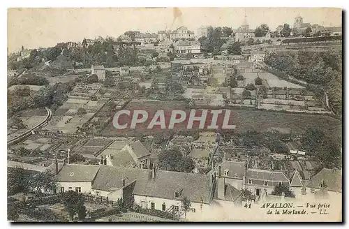 Cartes postales Avallon Vue prise de la Mortande