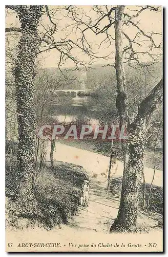 Cartes postales Arcy sur Cure Vue prise du Chalet de la Grotte