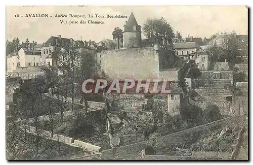 Ansichtskarte AK Avallon Ancien Rempart La Tour Beurdelaine Vue prise des Chaumes