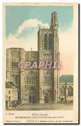 Cartes postales Sens Yonne Cathedrale Saint Etienne Ensemble Ouest