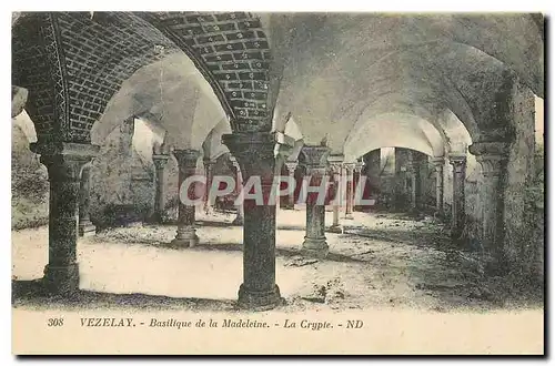 Cartes postales Vezelay Basilique de la Madeleine La Crypte