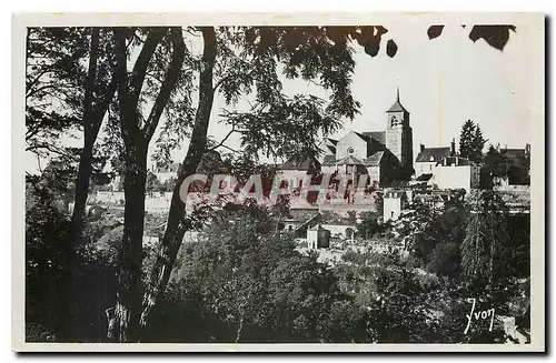 Ansichtskarte AK Avallon Yonne L'Eglise St Lazare vue du bois des Chaumes