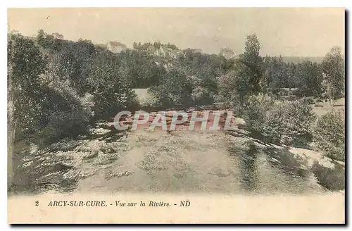 Cartes postales Arcy sur Cure Vue sur la Riviere