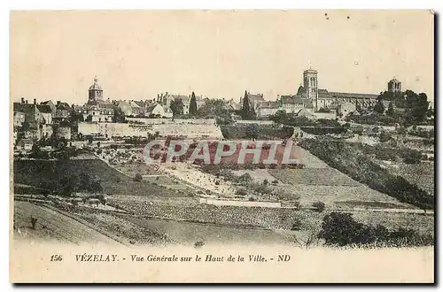 Cartes postales Vezelay Vue generale sur le Haut de la Ville