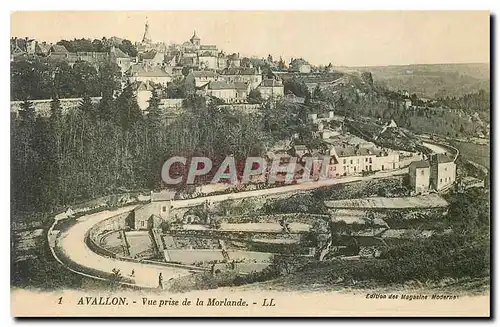 Cartes postales Avallon Vue prise de la Morlande