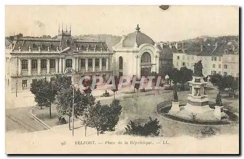 Cartes postales Belfort Place de la Republique