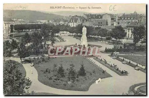 Ansichtskarte AK Belfort Territoire Square du Souvenir