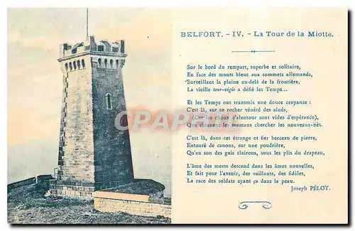 Cartes postales Belfort La Tour de la Miotte