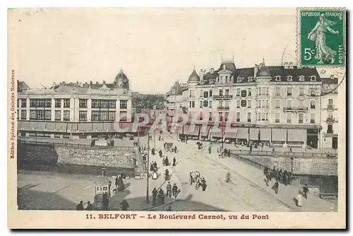 Cartes postales Belfort Le Boulevard Carnot vu du Pont