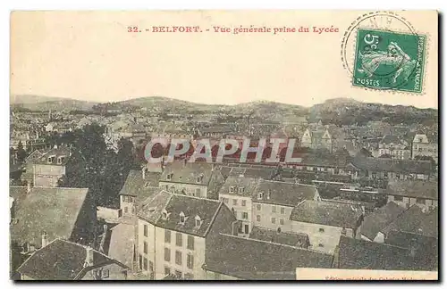 Cartes postales Belfort Vue generale prise du Lycee