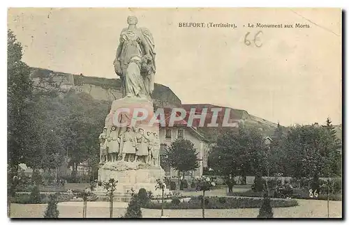 Cartes postales Belfort Territoire Le Monument aux Morts