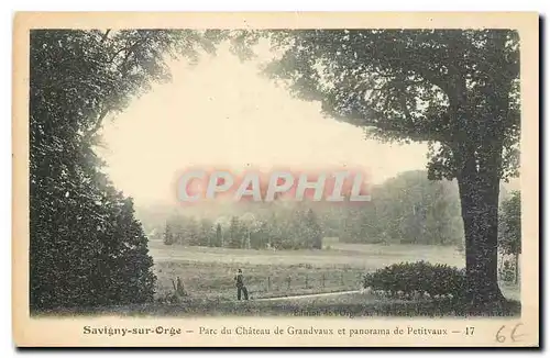 Cartes postales Savigny sur Orge Parc du Chateau de Grandvaux et panorama de Petitvaux