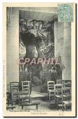 Cartes postales Savigny sur Orge La Grotte de Notre Dame Eglise de Savigny