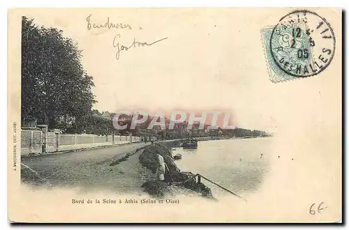 Cartes postales Bord de la Seine a Athis Seine et Oise