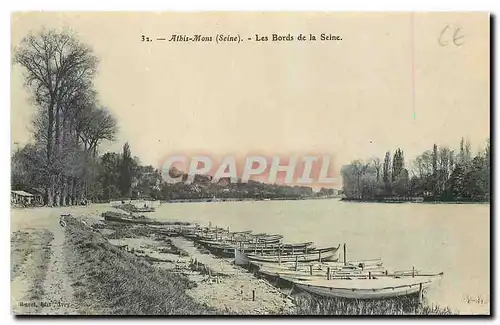 Cartes postales Athis Mons Seine Les Bords de la Seine Bateaux