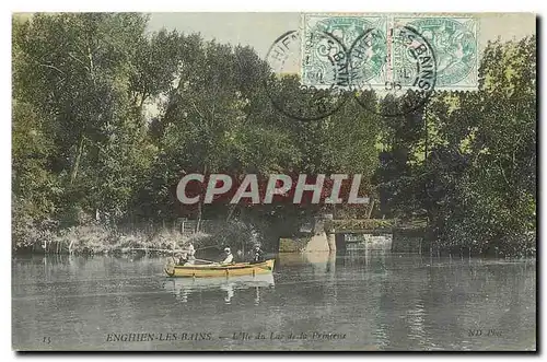 Ansichtskarte AK Enghien les Bains L'Ile du Lac de la Princesse