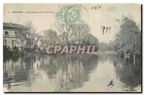 Cartes postales Enghien Promenade sur le Petit Lac