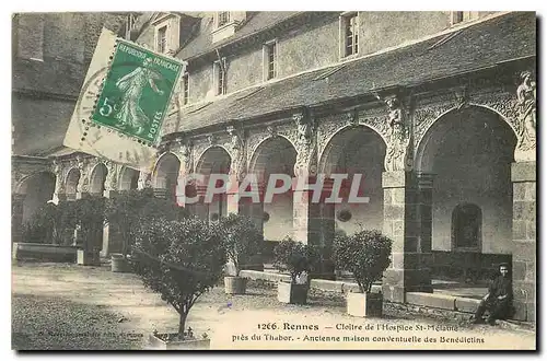 Cartes postales Rennes Cloitre de l'Hospice St Melaine pres du Thabor ancienne maison conventuelle des Benedicti