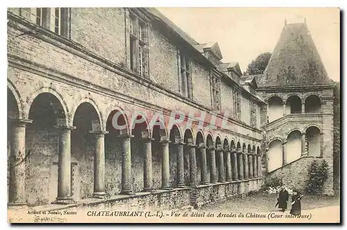 Ansichtskarte AK Chateaubriant L I Vue de detail des Arcades du Chateau Cour interieure