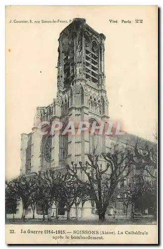 Ansichtskarte AK La Guerre 1914-1915 Soissons La cathedrale avant le bombardement