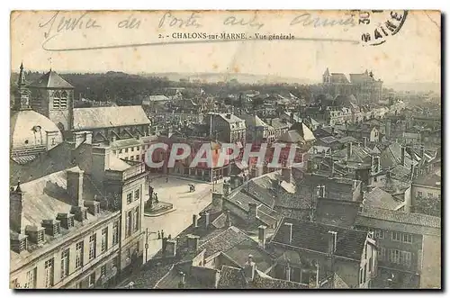 Ansichtskarte AK Chalons sur Marne Vue generale