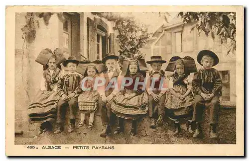 Cartes postales Alsace Petits Paysans Folklore