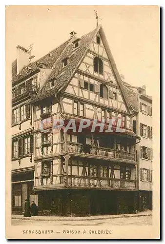 Cartes postales Strasbourg Maison a Galeries