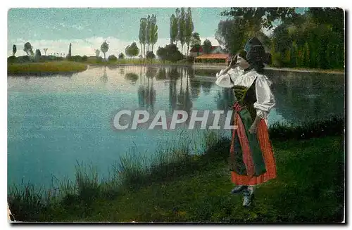 Cartes postales Elsasserin Folklore