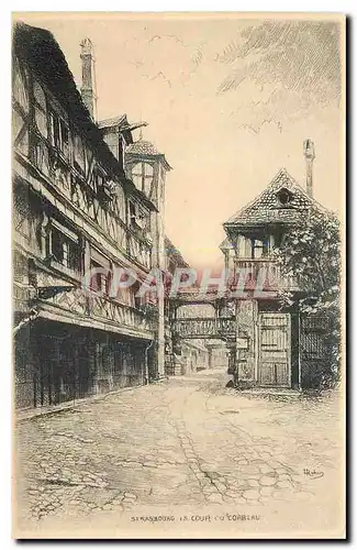 Cartes postales Strasbourg la Cour du Corbeau