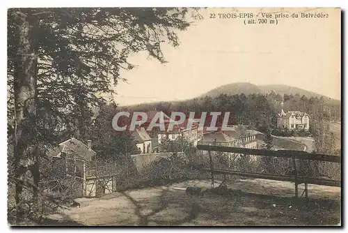 Cartes postales Trois Epis vue prise du Belvedere