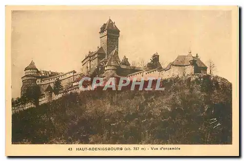 Cartes postales Haut Koenigsbourg vue d'ensemble