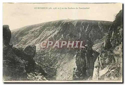 Ansichtskarte AK Le Hohneck vu des Rochers du Frankenthal