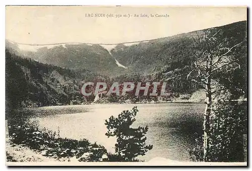 Cartes postales Lac Noir au loin la Cascade