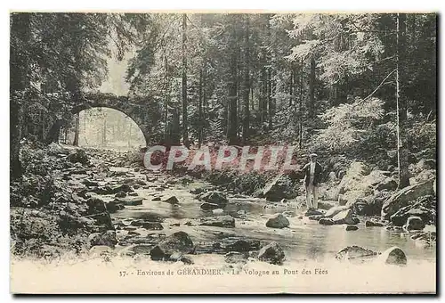 Ansichtskarte AK Environs de Gerardmer la Vologne au Pont des Fees