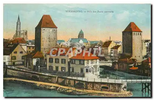 Cartes postales Strasbourg pres des Ponts Couverts