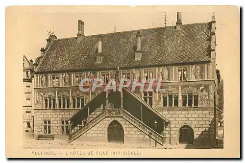 Cartes postales Mulhouse l'Hotel de Ville XIV siecle