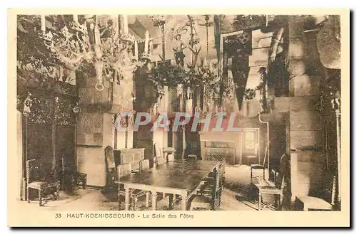 Cartes postales Haut Koenigsbourg la Salle des Fetes