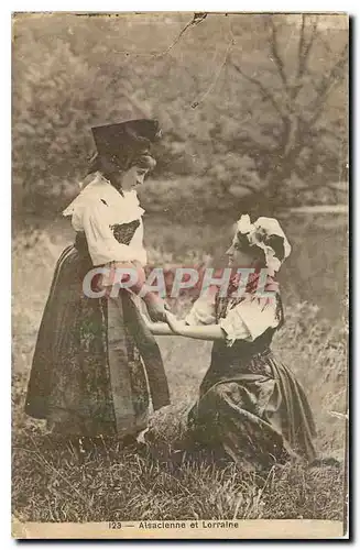 Cartes postales Alsacienne et Lorraine Folklore