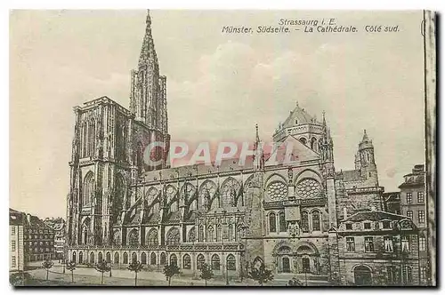 Cartes postales Strassburg I E la Cathedrale Cote Sud
