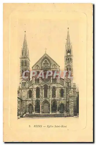 Cartes postales Reims Eglise Saint Remi