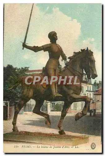 Cartes postales Reims la Statue de Jeanne d'Arc