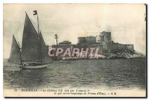 Ansichtskarte AK Marseille le Chateau d'If Bati par Francois Ier et qui servit longtemps de prison d'Etat