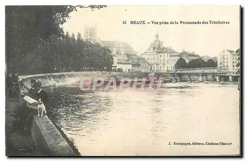 Cartes postales Meaux vue prise de la Promenade des Trinitaires