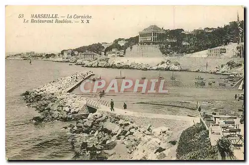 Ansichtskarte AK Marseille la Corniche le Restaurant Roubion