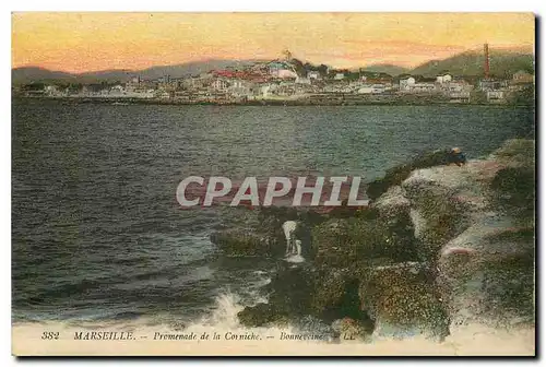 Ansichtskarte AK Marseille Promenade de la Corniche Bonneveine