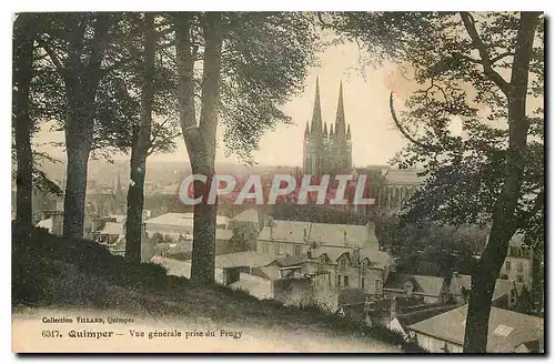 Cartes postales Quimper vue generale prise du Prugy
